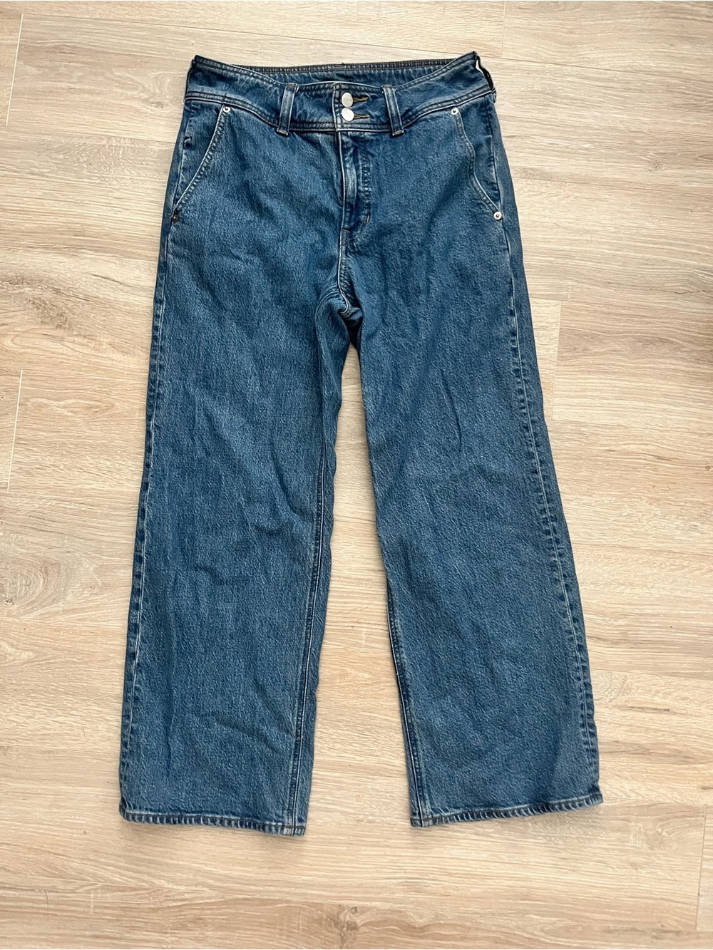 J.Crew Women’s Slim-wide jean with stacked buttons - Size 27